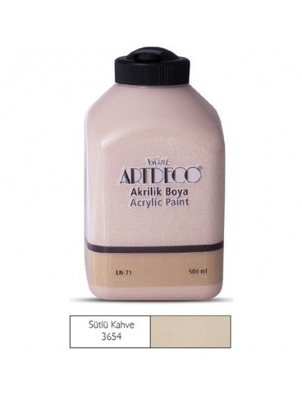 Artdeco 500Ml Sütlü Kahve Akrilik Boya 3654