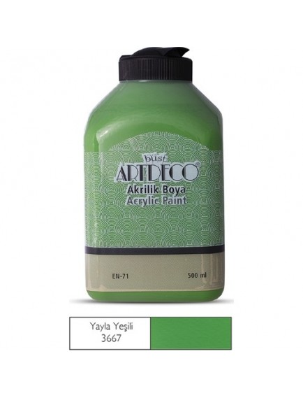 Artdeco 500Ml Yayla Yeşili Akrilik Boya 3667
