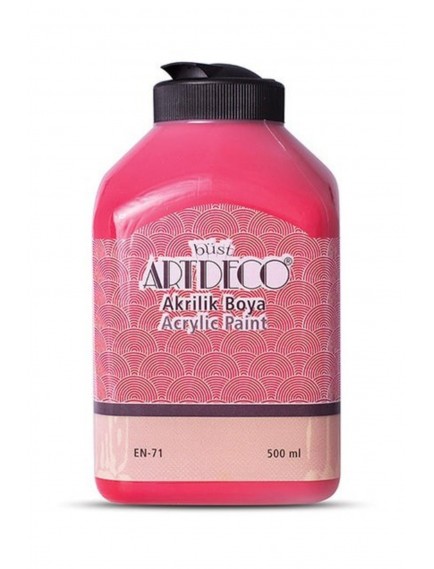 Artdeco 500Ml Ateş Kırrmızı Akrilik Boya 3015