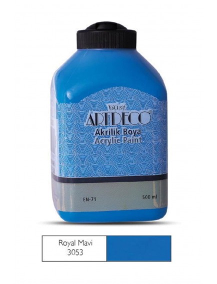 Artdeco 500Ml Royal Mavi Akrilik Boya 3053