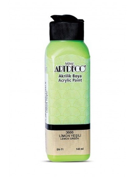 Artdeco 140Ml Limon Yeşili Akrilik Boya 3666
