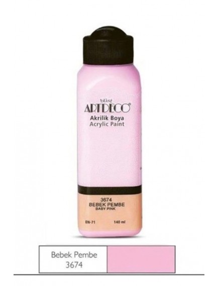 Artdeco Akrilik Boya 140Ml Bebek Pembe 3674