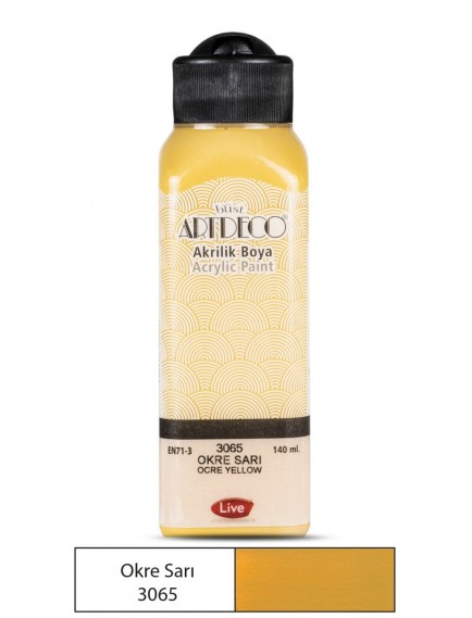 Artdeco Akrilik Boya 140Ml Okre Sarı 3065
