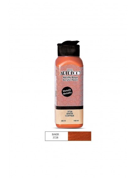 Artdeco 140Ml Metalik Bakır Akrilik Boya 3728