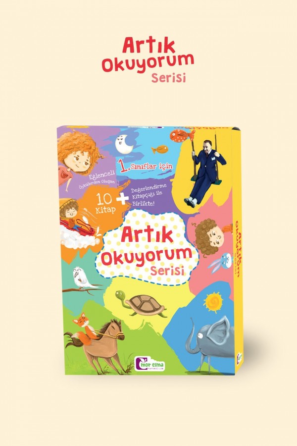 Artık Okuyorum Serisi (10 Kitap 1. Sınıflar İçin) - Aziz Sivaslıoğlu - Mor Elma Yayınları