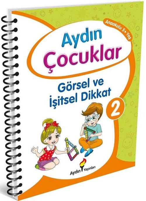 Aydın Çocuklar Görsel ve İşitsel Dikkat 2 Anaokulu 5 Yaş - Kolektif - Aydın Yayınları