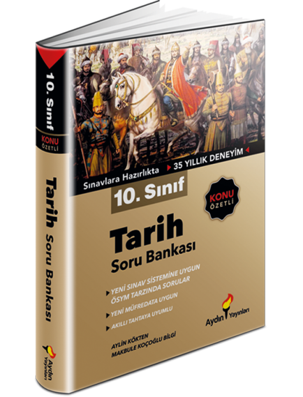 Aydın Yayınları 10. Sınıf Tarih Konu Özetli Soru Bankası