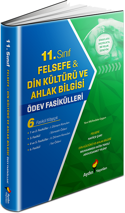 Aydın Yayınları 11. Sınıf Felsefe-Din Kültürü Ve Ahlak Bilgisi Ödev Fasikülleri