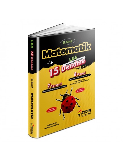 Aydın Yayınları 8. Sınıf Matematik 15 Deneme