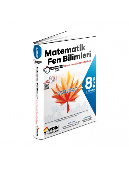 Aydın Yayınları 8. Sınıf Matematik-Fen Bilimleri 1.Dönem Soru Bankası
