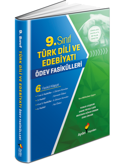 Aydın Yayınları 9. Sınıf Türk Dili ve Edebiyatı Ödev Fasikülleri