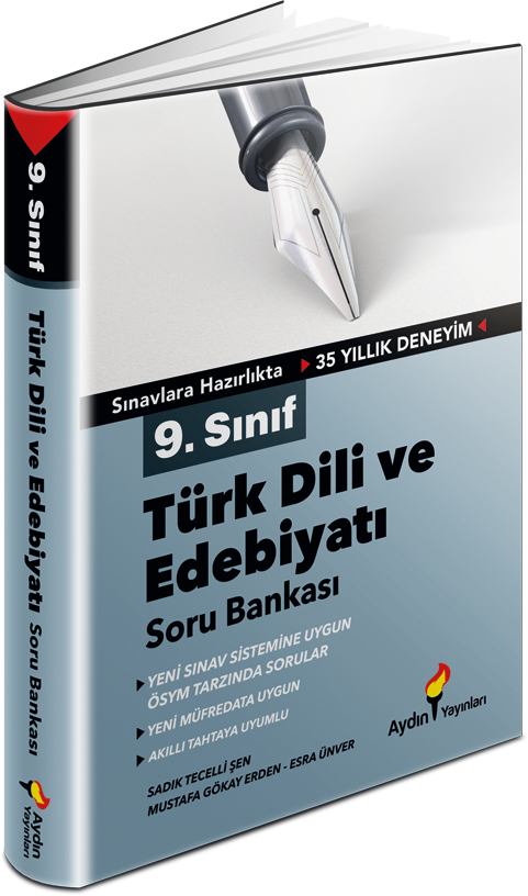Aydın Yayınları 9. Sınıf Türk Dili ve Edebiyatı Soru Bankası