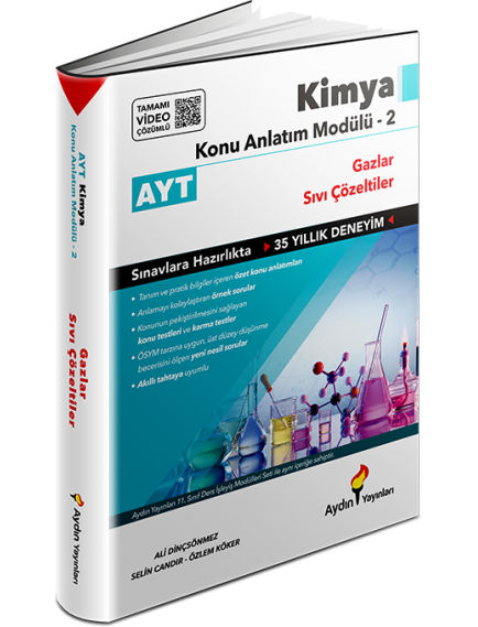 Aydın Yayınları Ayt Kimya Konu Anlatım Modülü 2 (Gazlar Ve Sıvı Çözeltiler)