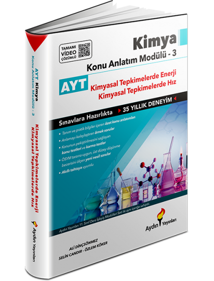 Aydın Yayınları Ayt Kimya Konu Anlatım Modülü 3 (Kimyasal Tepkimelerde Enerji-Hız)