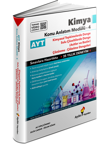 Aydın Yayınları Ayt Kimya Konu Anlatım Modülü 4 (Kimyasal Tepkimelerde Denge)