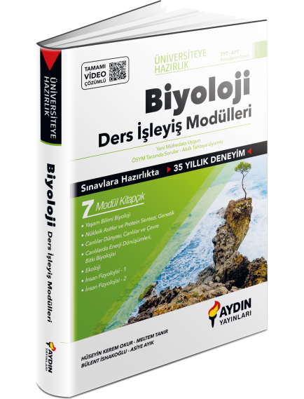 Aydın Yayınları Tyt-Ayt Biyoloji Üniversiteye Hazırlık Ders İşleyiş Modülleri
