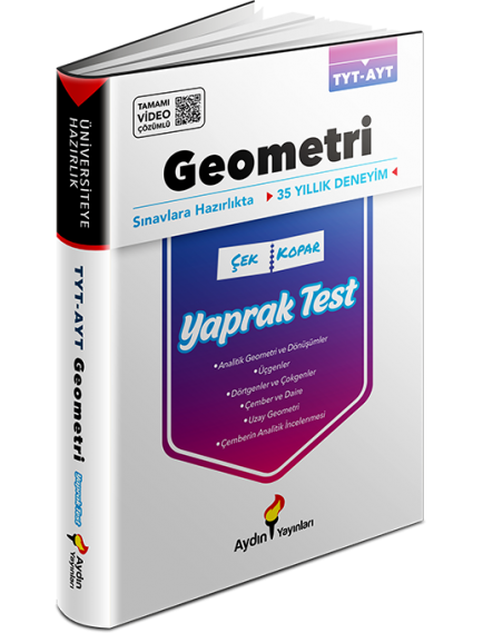 Aydın Yayınları Tyt–Ayt Geometri Üniversiteye Hazırlık Yaprak Testler