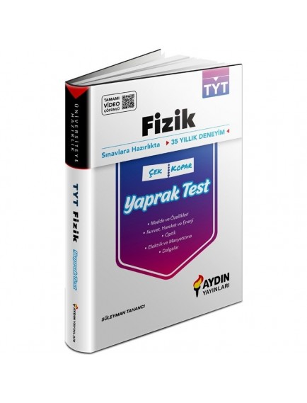 Aydın Yayınları Tyt Fizik Yaprak Test