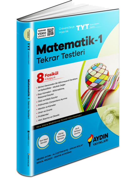 Aydın Yayınları Tyt Matematik-1 Üniversiteye Hazırlık Tekrar Testleri