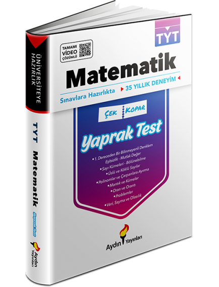 Aydın Yayınları Tyt Matematik Üniversiteye Hazırlık Yaprak Testler