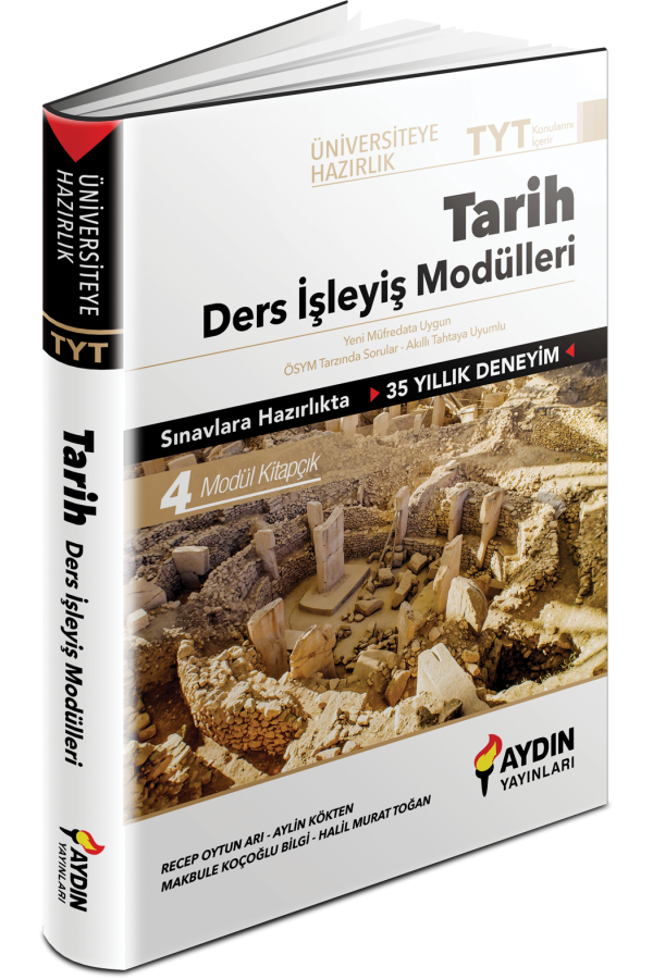 Aydın Yayınları Tyt Tarih Üniversiteye Hazırlık Ders İşleyiş Modülleri