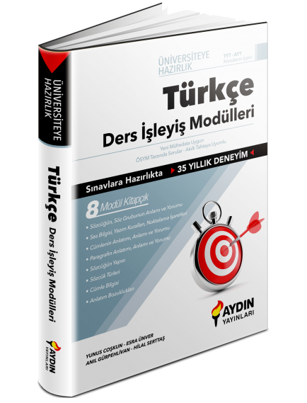 Aydın Yayınları Tyt Türkçe Üniversiteye Hazırlık Ders İşleyiş Modülleri