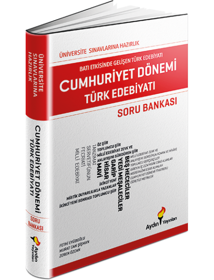 Aydın Yayınları Üniversiteye Hazırlık Cumhuriyet Edebiyatı Soru Bankası