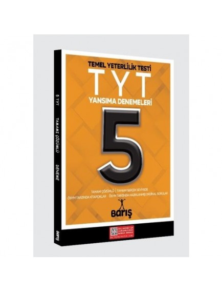 Barış Çelenk Yayınları Tyt 5 Yansıma Denemeleri 2021