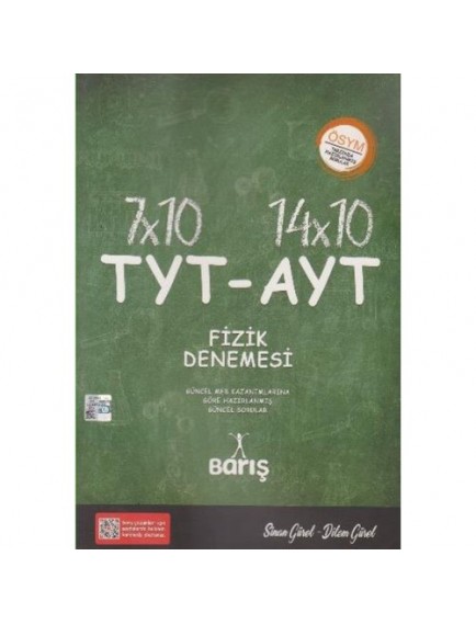Barış Çelenk Yayınları Tyt Ayt Fizik Denemesi 7X10 - 14X10