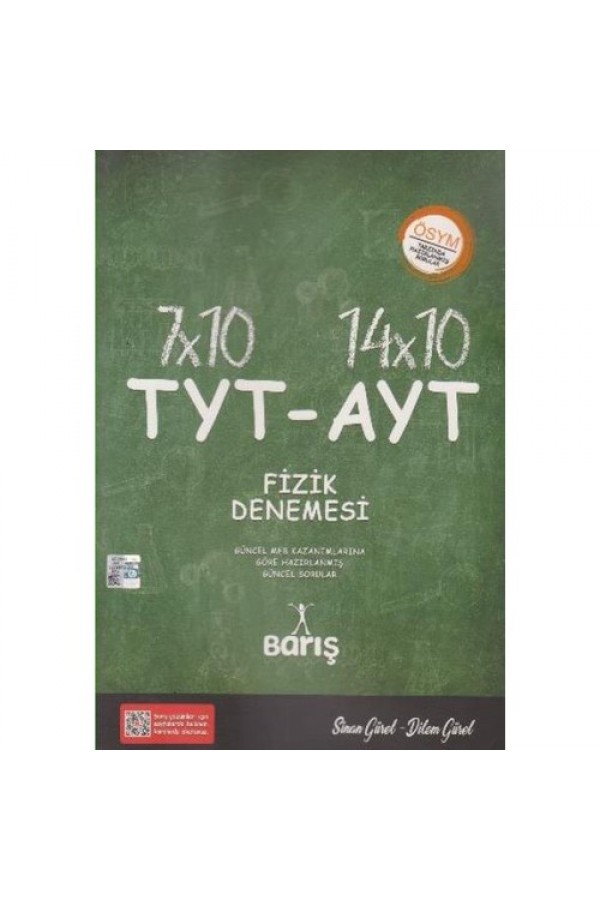 Barış Çelenk Yayınları Tyt Ayt Fizik Denemesi 7X10 - 14X10