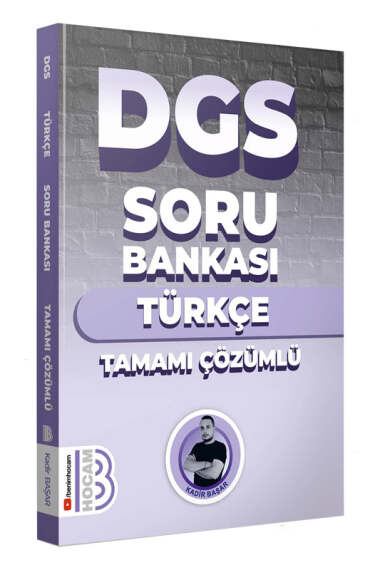 Benim Hocam Yayınları Dgs Türkçe Tamamı Çözümlü Soru Bankası 