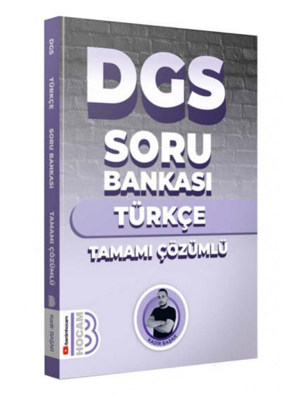 Benim Hocam Yayınları Dgs Türkçe Tamamı Çözümlü Soru Bankası 