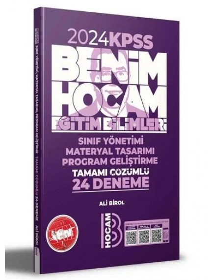 Benim Hocam Yayınları Kpss Eğitim Bilimleri Program Geliştirme Sınıf Yönetimi Materyal Tasarımı Tamamı Çözümlü 24 Deneme 