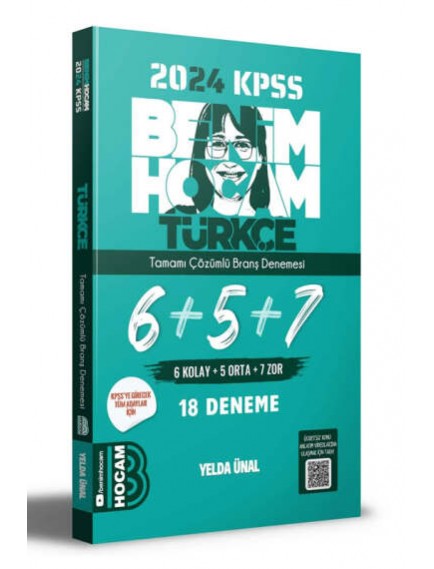 Benim Hocam Yayınları Kpss Türkçe Tamamı Çözümlü 6+5+7 Deneme 