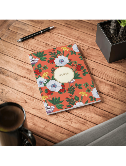 Bez Ciltli Çizgisiz Defter Sert Kapaklı 160 Yaprak 14x20cm -1