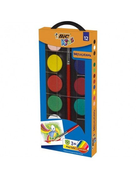 Bic Kids 12 Renk Kutu Sulu Boya