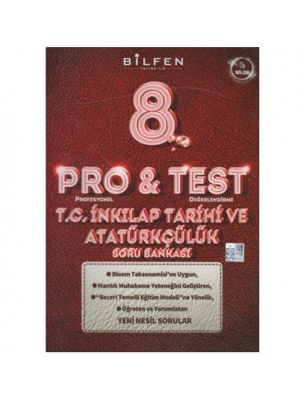 Bilfen Yayınları 8. Sınıf İnkılap Tarihi Ve Atatürkçülük Pro-Test Soru Bankası
