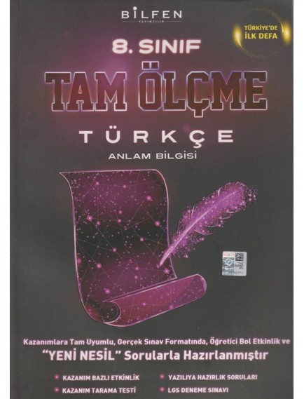 Bilfen Yayınları 8. Sınıf Türkçe Tam Ölçme