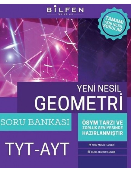 Bilfen Yayınları Tyt-Ayt Geometri Yeni Nesil Soru Bankası