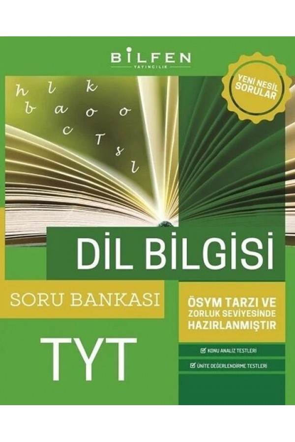 Bilfen Yayınları Tyt Dil Bilgisi Soru Bankası