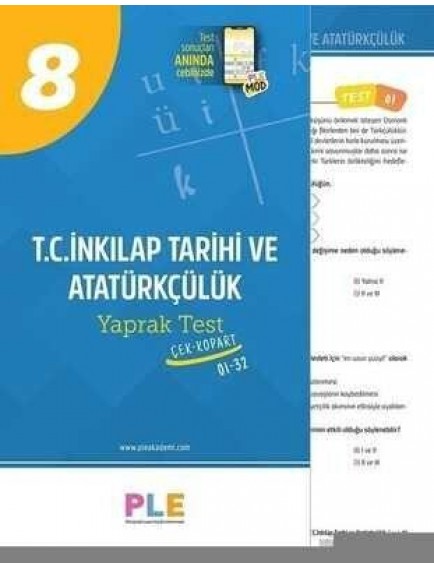 Birey Yayınları 8. Sınıf Ple T.C. İnkilap Tarihi Ve Atatürkçülük Yaprak Test