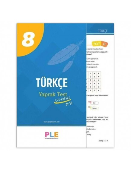 Birey Yayınları 8. Sınıf Ple Türkçe Yaprak Test