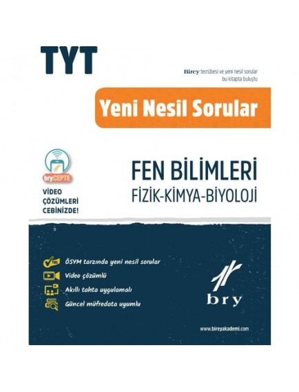 Birey Yayınları Tyt Yeni Nesil Sorular Fen Bilimleri (Fizik-Kimya-Biyoloji)