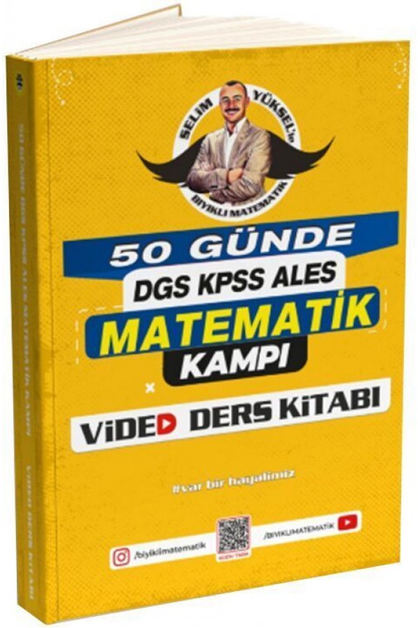 Bıyıklı Matematik Yayınları Dgs-Kpss-Ales Matematik 50 Günde Kampı Video Ders Kitabı 
