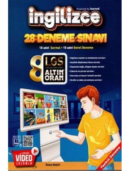 Altın Oran Yayınları 8. Sınıf Lgs İngilizce 28 Deneme Sınavı