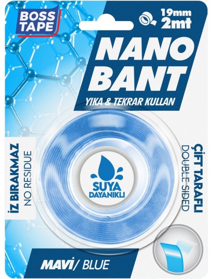 Boss Tape Mavi Nano Bant Magıc Tape 19Mmx2Mt Bt-01032