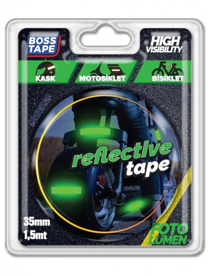 Boss Tape Reflektif Bant Fosforlu 35Mmx1,5Mt Bt-09005