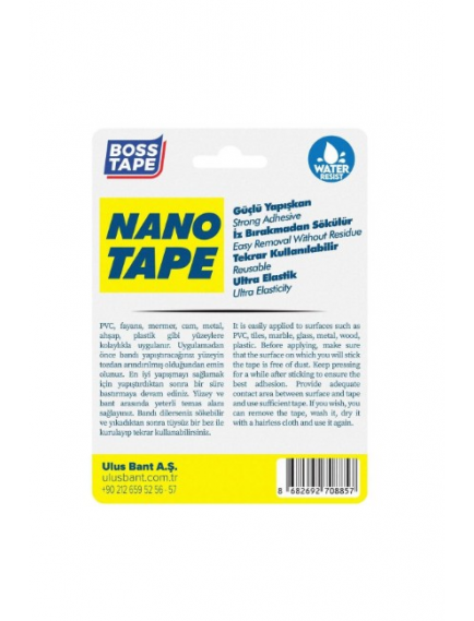 Boss Tape Reflektif Bant Sarı 35Mmx1,5Mt Bt-09004