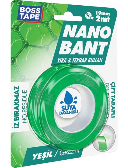 Boss Tape Yeşil Nano Bant Maguc Tape 19Mmx2Mt Bt-01035