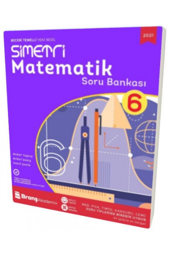 Branş Akademi Yayınları 6. Sınıf Matematik Simetri Soru Bankası